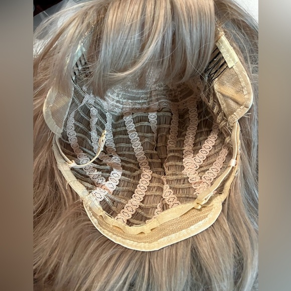 Fashion Blonde Spiral Curl Bang Wig - Picture 5 of 5